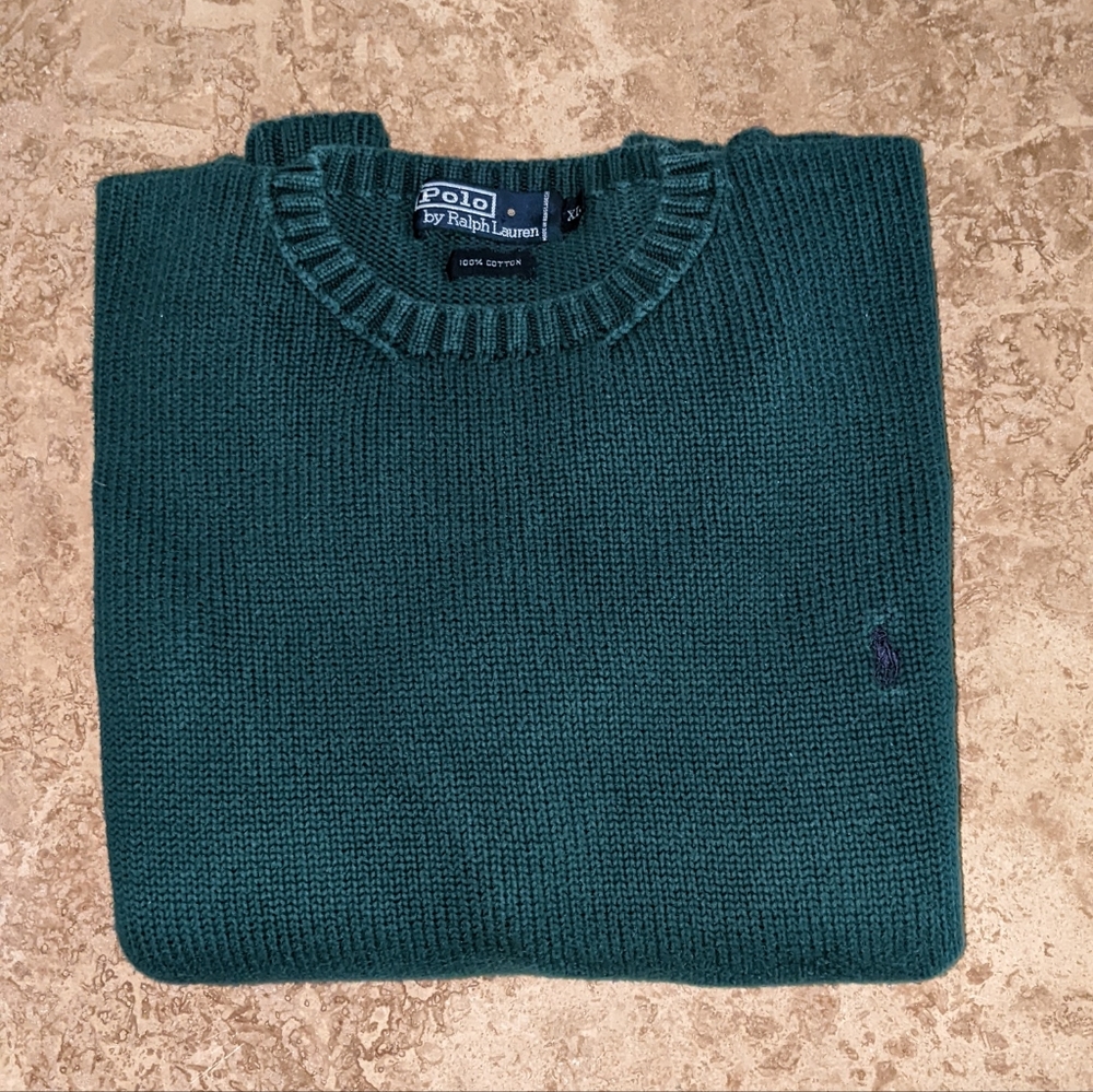 Crew Neck Sweater. Polo by Ralph Lauren. XL
